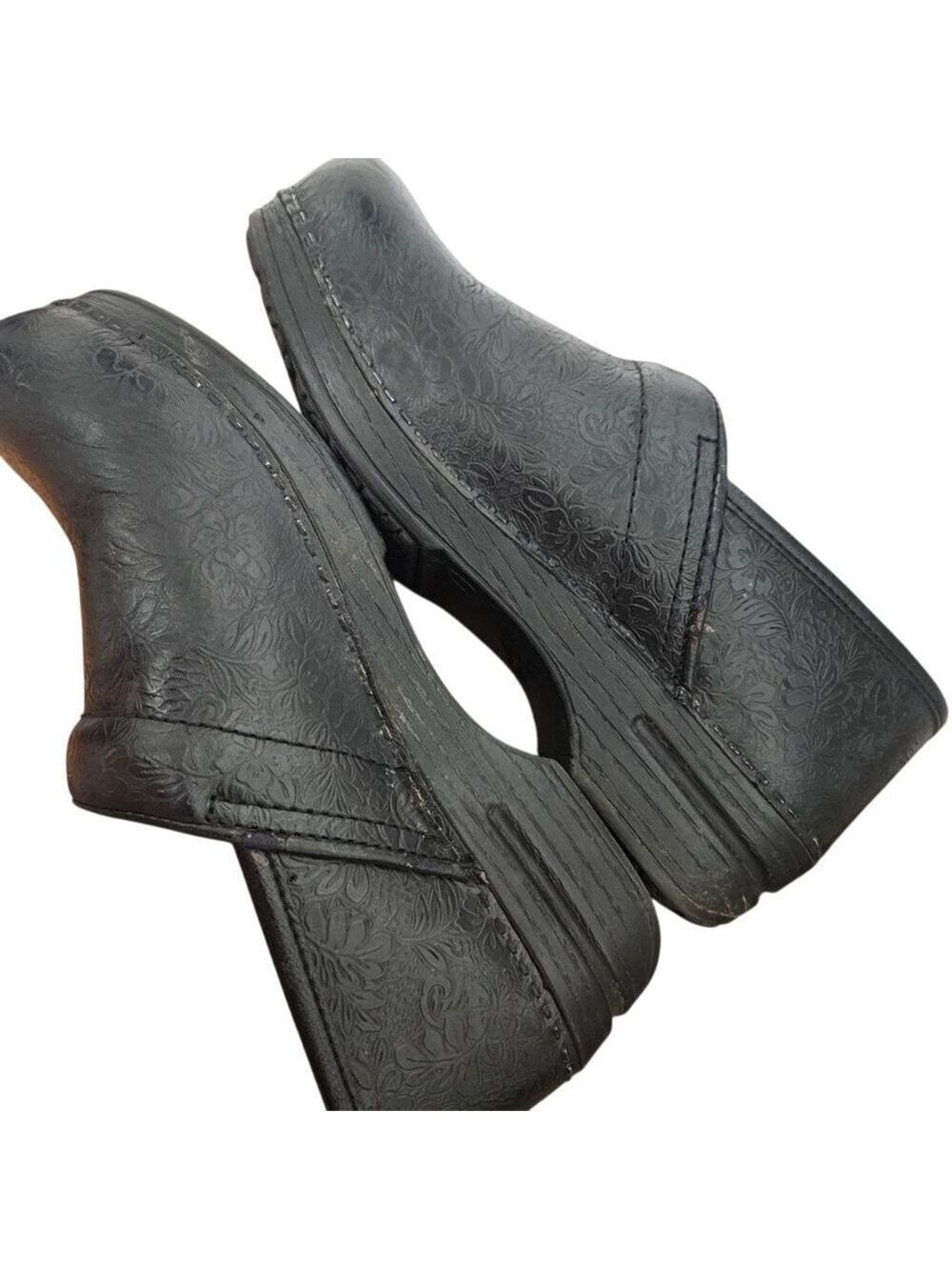 DANSKO Women's Professional Tooled Black Clogs Sz 39 - Picture 9 of 9